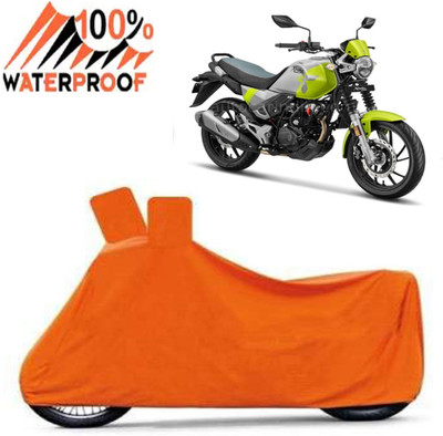 ROYAL AUTO MART Waterproof Two Wheeler Cover for Hero(Xpulse 200T, Orange)