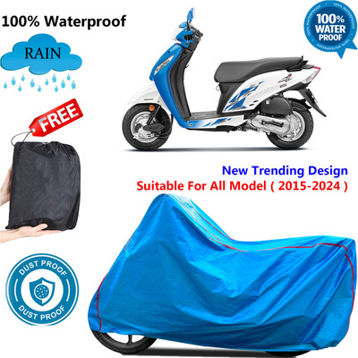 OliverX Waterproof Two Wheeler Cover for Honda(Activa i, Blue)