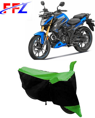 FFZ Two Wheeler Cover for Honda(CB Hornet 160, Black, Green)