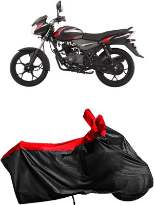 rakku Waterproof Two Wheeler Cover for Bajaj(Discover 110, Black, Red)