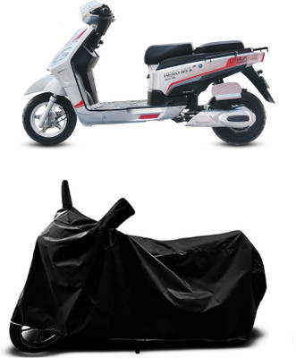 THE REAL ARV Waterproof Two Wheeler Cover for Hero(Electric NYX HS500 ER, Black)