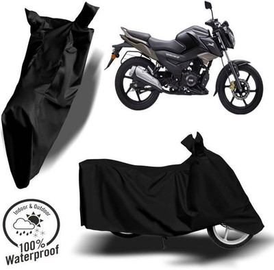 RAAMKM Waterproof Two Wheeler Cover for TVS(Raider, Black)
