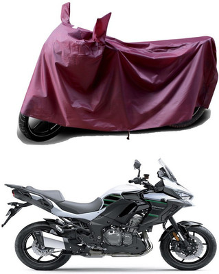 THE REAL ARV Waterproof Two Wheeler Cover for Kawasaki(Versys 1000, Maroon)