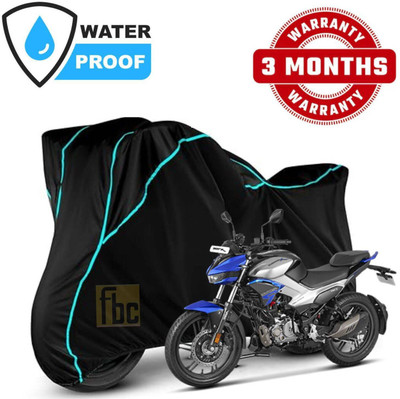 NMJ Waterproof Two Wheeler Cover for Hero(Xtreme, Black, Blue)