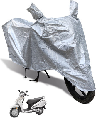 Auto Hub Waterproof Two Wheeler Cover for Honda(Activa 125, Silver)
