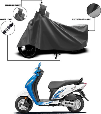 SEBONGO Waterproof Two Wheeler Cover for Honda(Activa i, Grey)