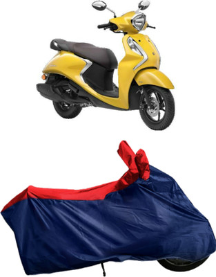 Autofly Waterproof Two Wheeler Cover for Yamaha(Fascino 125, Blue, Red)