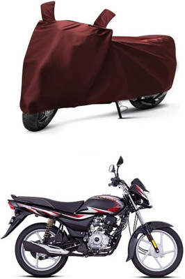 KANISHA ENTERPRISES Waterproof Two Wheeler Cover for Bajaj(Platina 110 H-Gear, Maroon)