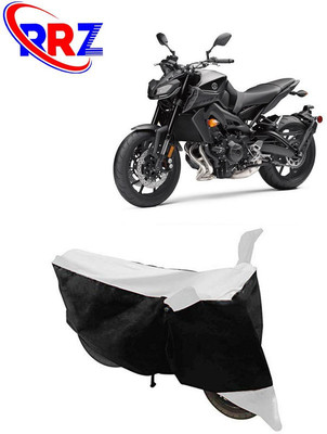 RRZ Waterproof Two Wheeler Cover for Yamaha(MT-09, Black, White)