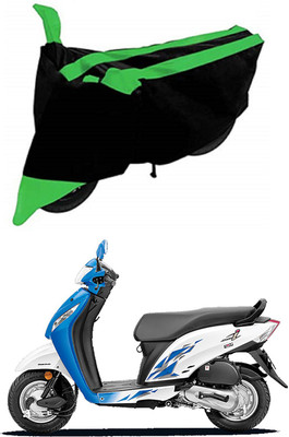 MMSSTAR Waterproof Two Wheeler Cover for Honda(Activa i, Green, Black)