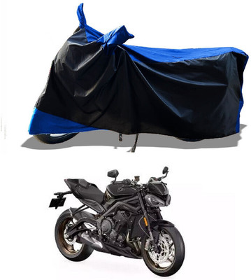 DeepShakshi AUTOMOTIVE Waterproof Two Wheeler Cover for Triumph(Street Triple RS, Blue)