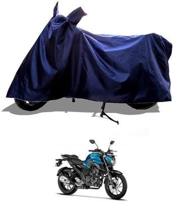 DeepShakshi AUTOMOTIVE Two Wheeler Cover for Yamaha(FZ25, Blue)