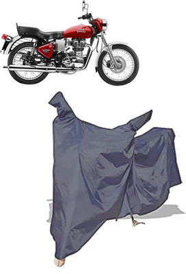 Amexride Two Wheeler Cover for Royal Enfield(Electra 4S, Grey)