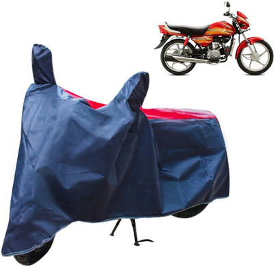 DeepShakshi AUTOMOTIVE Waterproof Two Wheeler Cover for Hero(HF Deluxe, Red, Blue)