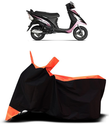 VESMEI Two Wheeler Cover for TVS(Scooty Streak, Orange)