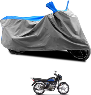 CODOKI Waterproof Two Wheeler Cover for Hero(MotoCorp Splendor Plus, Grey, Blue)