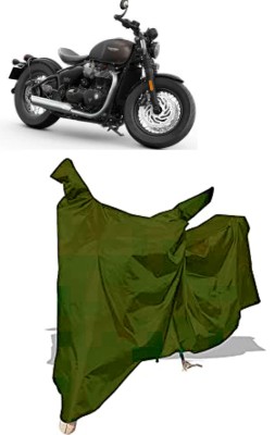 Amexride Two Wheeler Cover for Triumph(Bonneville Bobber BS6, Maroon)