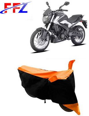 FFZ Waterproof Two Wheeler Cover for Bajaj(Dominar, Black, Orange)