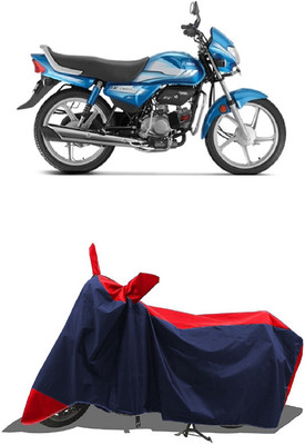 SUGASHRI Waterproof Two Wheeler Cover for Hero(CD deluxe, Red, Blue)