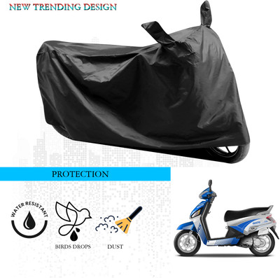 ANTHUB Waterproof Two Wheeler Cover for Mahindra(Gusto Electric, Black)