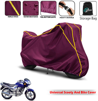 AUTOBIRSA Two Wheeler Cover for TVS(Victor GLX, Maroon)