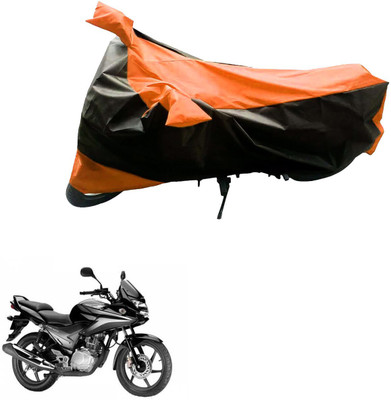 Mdstar Waterproof Two Wheeler Cover for Honda(CBF Stunner, Black, Orange)