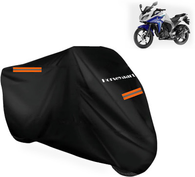 Horseyaart Waterproof Two Wheeler Cover for Yamaha(Fazer, Black)
