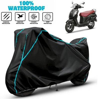 AutoGalaxy Waterproof Two Wheeler Cover for Suzuki(Access, Blue)