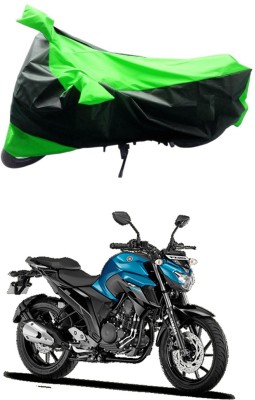 Mdstar Waterproof Two Wheeler Cover for Yamaha(FZ-25, Green, Black)