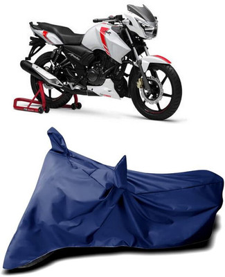 AASHTIK MART Two Wheeler Cover for TVS(Apache RTR 160, Blue)