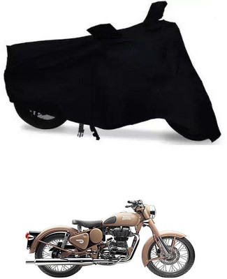 THE REAL ARV Waterproof Two Wheeler Cover for Royal Enfield(Classic Desert Storm, Black)