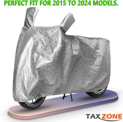 TAXZONE Waterproof Two Wheeler Cover for Honda(CD deluxe, Silver)