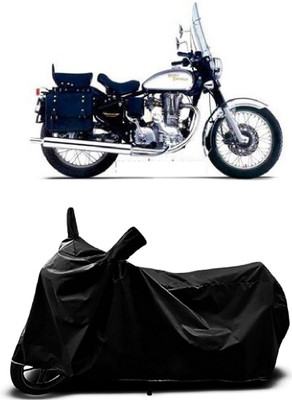 ENTIRELY ELITE Waterproof Two Wheeler Cover for Royal Enfield(Machismo 350, Black)