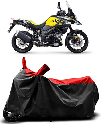 KEDIT Two Wheeler Cover for Suzuki(V-Strom 650 XT, Red, Black)