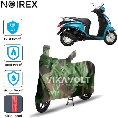 NOIREX Waterproof Two Wheeler Cover for Yamaha(Fascino, Green)