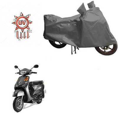 DeepShakshi AUTOMOTIVE Waterproof Two Wheeler Cover for Indus(Yo Spark, Grey)