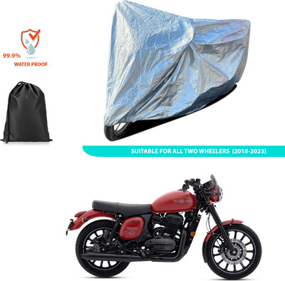 PAGORA Waterproof Two Wheeler Cover for JAWA(42 BS6, Silver)