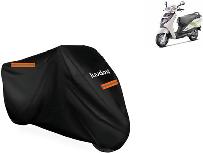 Juvdoxj Waterproof Two Wheeler Cover for Hero(Motocorp Electric Scooter, Black)