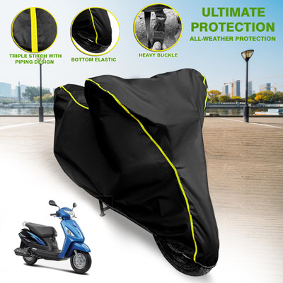 GARREGE Waterproof Two Wheeler Cover for Mahindra(Duro DZ, Black)