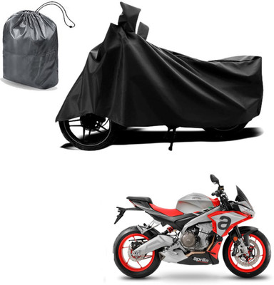 Autoinnovation Waterproof Two Wheeler Cover for Aprilia(Black)