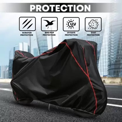 DeepShakshi AUTOMOTIVE Two Wheeler Cover for Bajaj(Pulsar 125 Neon, Black)