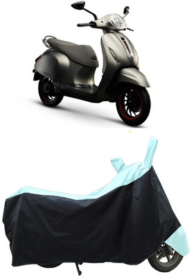 Coxtor Waterproof Two Wheeler Cover for Bajaj(Urbanite Chetak, White)