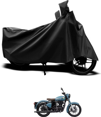 CODOKI Waterproof Two Wheeler Cover for Royal Enfield(Classic 350 Signals, Black)