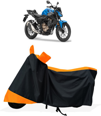 Tricway Two Wheeler Cover for Honda(CB 500, Orange)