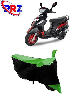 RRZ Waterproof Two Wheeler Cover for Mahindra(Rodeo, Black, Green)