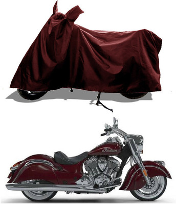 GROFATIK Two Wheeler Cover for Indian(Chief Classic, Maroon)