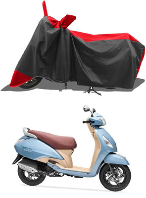 KEDIT Two Wheeler Cover for Universal For Bike(Jupiter 125, Red)