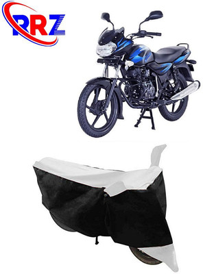 RRZ Waterproof Two Wheeler Cover for Bajaj(Discover 110, Black, White)