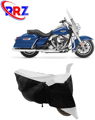 RRZ Waterproof Two Wheeler Cover for Harley Davidson(Road King, Black, White)