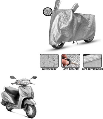 FKOK Waterproof Two Wheeler Cover for Honda(Activa 3G, Silver)